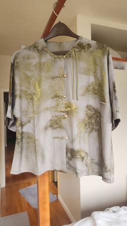 Beautiful chinese style two pieces pant set 1