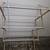 Old Clothes Airer Folding Wood with painted white rails - Paint flakin 3 thumbnail