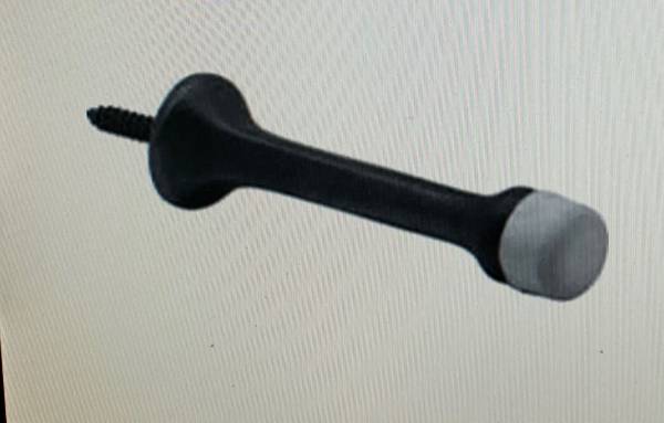 Lot of 3 Ives 3 3/16" Proj Alum Baseboard Rigid Door Stop 7/8" Base 1