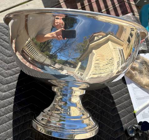 Large silver service set (F. B. Rogers, Candlewick Intl & others) 1