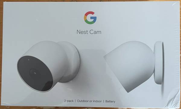 2 Pack Google Nest Indoor/Outdoor Cameras 1