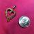 80's 90's gold heart pendant 2 thumbnail