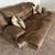 Chocolate Brown Suede Reclining Sofa 4 thumbnail