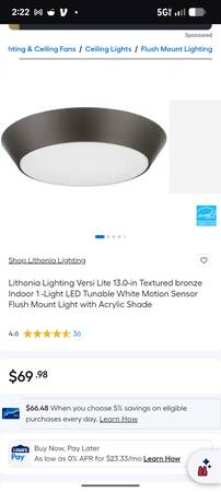 Lithonia Lighting Versi Lite 13.0-in Textured bronze Indoor 1 -Light 1