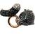 EFFY Signature Black and White Diamond Panther 14 Karat Rose Gold Ring 8 thumbnail