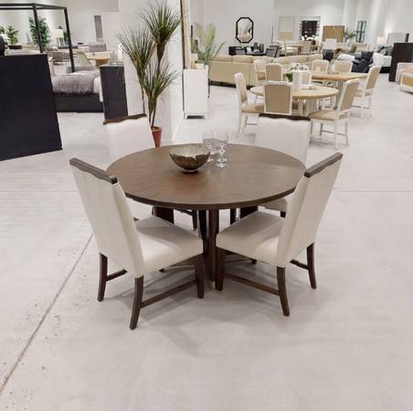 Round Dining Set Table With 4 Chairs 1
