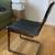 CB2 Black Leather + Metal Chair - great condition (retails for $499) 2 thumbnail