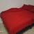 Queen size bed with comforter, sheets and 4 red pillows 2 thumbnail