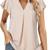 Women's Chiffon Blouse Short Sleeve - NEW- Medium 1 thumbnail
