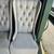 Elegant Tufted Hight back chairs in light fabric 3 thumbnail