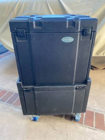 SKB Roto Gig Rig Rolling Rackmount Stacked Cases 1