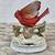 /// VTG GORHAM PORCELAIN RED CARDINAL MUSIC BOX \\\ 3 thumbnail