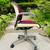 Harter Office Chair Vintage 1970s Brown Burgundy Mid Century Chrome Le 9 thumbnail