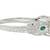 2.21 CTW Old European Diamond Emerald 18 Karat White Gold Engagement Ring GIA 4 thumbnail