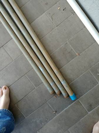 3/4 inch galvanized pipe, 20 feet, 2,  10 foot lengths 1