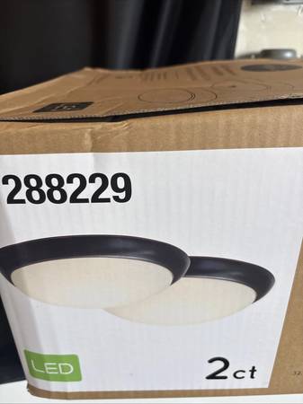 Project Source 2-Pack 13'' Bronze Led Incandescent Flush Mount Light E 1