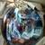 HAND-BLOWN GLASS ORNAMENT-CLEAR W PURPLE/BLUE/WHITE/PINK/YELLOW DROPS 9 thumbnail