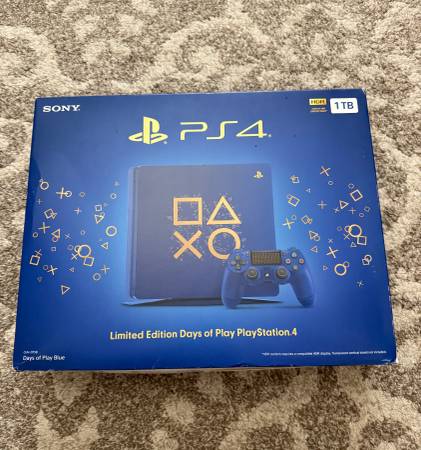 Playstation 4 slim console days of play edition 1tb 1