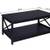 Black 2 tier crossbuck coffee table (new still in box) 3 thumbnail