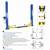 Local Veteran Owned: 13000 Lb 2 Post Automotive Car Storage Lift Grey 1 thumbnail