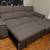 Gray 2-Piece Sleeper Sectional w/ Storage Chaise 4 thumbnail