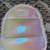 mini white iridescent backpack from Bath and Body works, new 2 thumbnail
