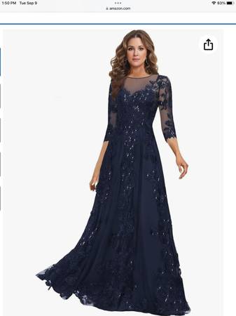 Beautiful navy dress size 4 1