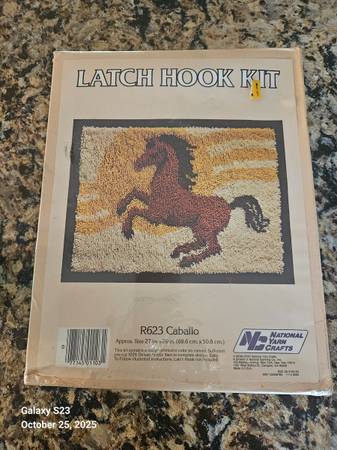 LATCH HOOK DESIGN KIT CABALLO/ HORSE NRW 1