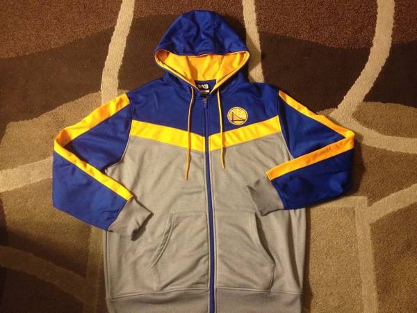 AUTHENTIC NBA GOLDEN STATE WARRIORS SWEATSHIRT HOODIE WITH TAGS SIZE L 1