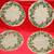 Christmas New 60” Round “Aspen” Tablecloth with 4 Decorative round pla 3 thumbnail