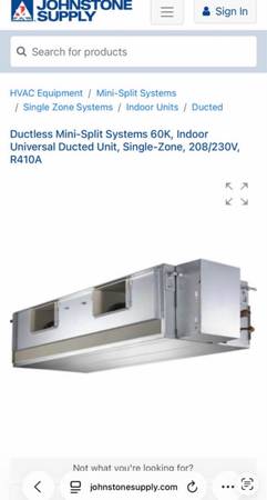 NEW BOSCH 5 TON MINI SPLIT HEAT PUMP SYSTEM R-410 1