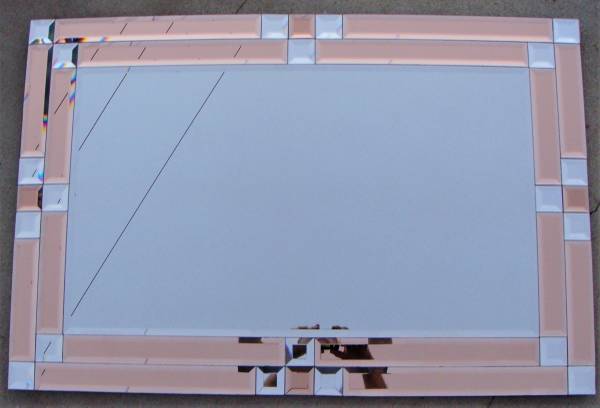 Vintage Two Tone Wall Mirror 1