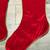 Christmas Stockings, Monogram Knit K & Plaid B, Large Velvet LIKE NEW 13 thumbnail