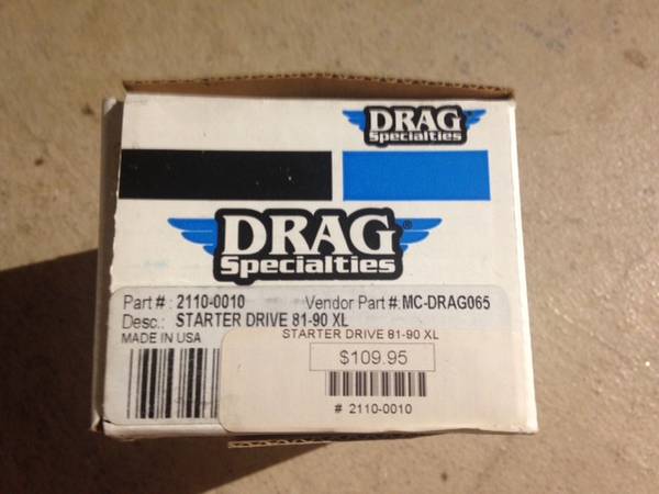 Drag Specialties HD 81-90 Sportster Starter Drive Clutch 2110-0010 New 1
