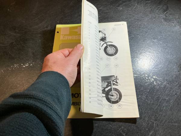 1977 Kawasaki KV75-A6 Motorcycle Assembly & Preparation Manual