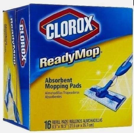 Clorox ReadyMop Absorbent Mopping Pads 16 Refill Pads + 3 Extra (Open 1