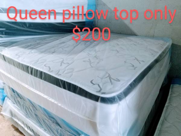 Bamboo plush mattress set $200 new new  free delivery same-day 1