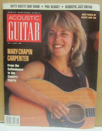 Acoustic Guitar Magazine Vol. 2 # 6 May/Jun 1992 Mary-Chapin Carpenter 1