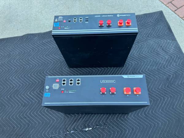 Pylontech US3000, US3000C 48v 3.5kWh batteries, qty. 13 available 1