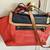 Preowned 2012 Coach Leather Satchel Shoulder Bag Navy/Coral List $498 10 thumbnail