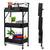 3-Tier Collapsible Rolling Utility Cart with Lockable Caster Wheels 1 thumbnail