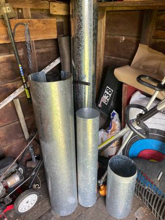 50 Foot of Galvanzed Chimmney Pipes 7” HVAC 1
