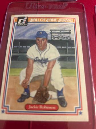 2 JACKIE ROBINSON BASEBALL CARDS 1
