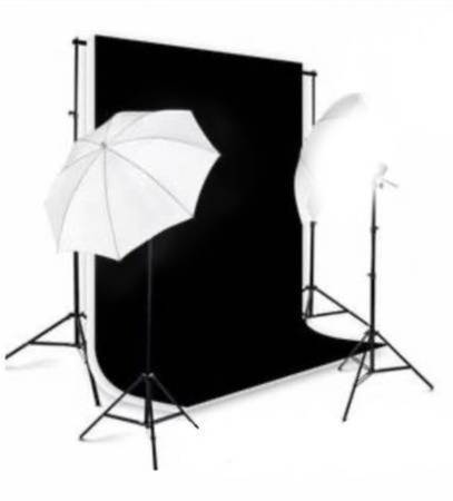 COMPLETE LED + studio light background support 1