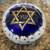 Vintage Judaica Murano Glass Millefiori Star of David Paperweight 1 thumbnail