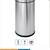 55 Liter round Simple Human Stainless steel trash can 1 thumbnail