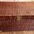 Wicker Rattan Trunk Chinoiserie Style Brass Hardware 11 thumbnail