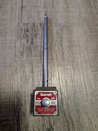 Starrett No. 657D magnetic base - Made in U.S.A. 1