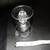 Two vintage footed etched glass dessert glasses 4 thumbnail