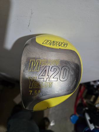 Bang mellow yellow left hand driver and 3 wood 1